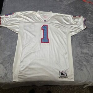Mitchell & Ness 1993 Houston Oilers Warren Moon #1 Vintage Jersey White XL